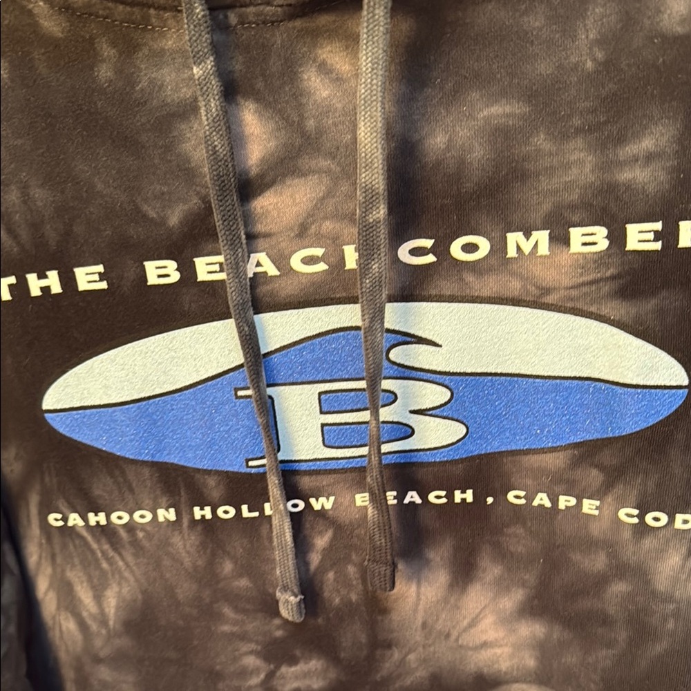 Black Tie-Dye Beachcomber Hoodie - Picture 2 of 14